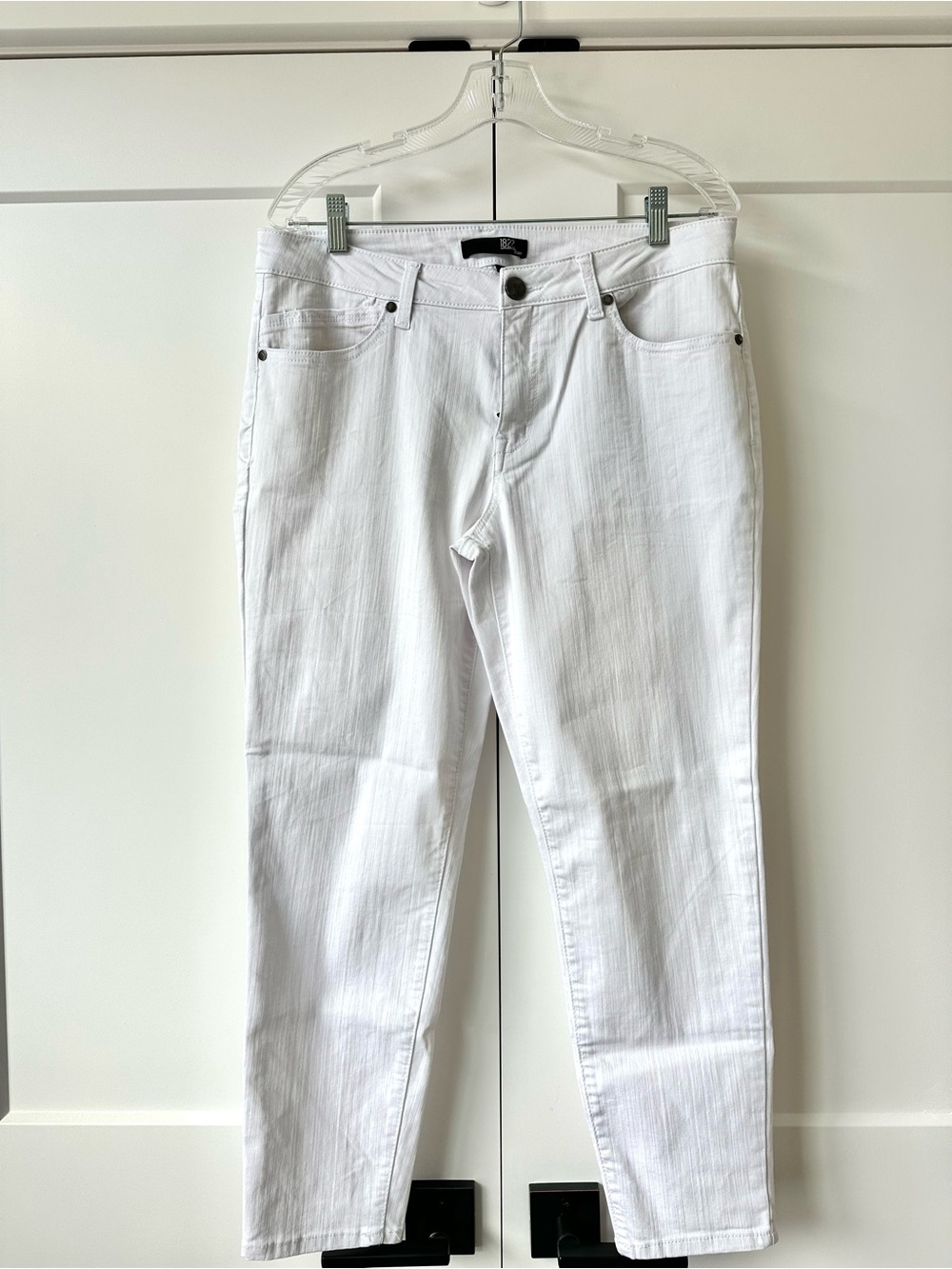 1822 ankle skinny white denim size 14